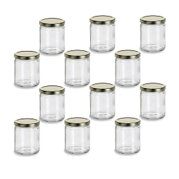 Short Cylinder Jars, with lid (12.7 Oz)