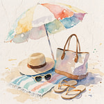 A beach representation