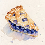 blueberry pie triangle