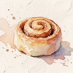 cinnamon buns with icing