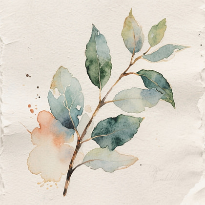 Green eucalyptus Leaves