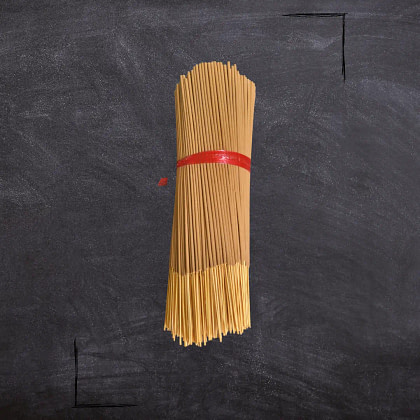 Wood incense sticks attached