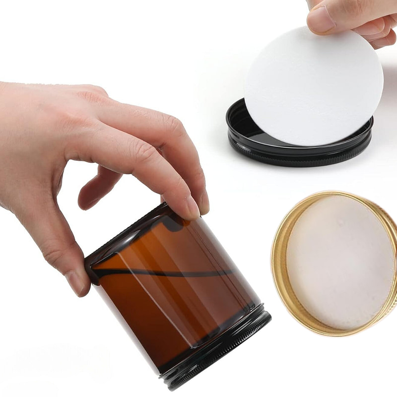 Straight Sided Jar With Metal Lid (8 Oz) - Image 5