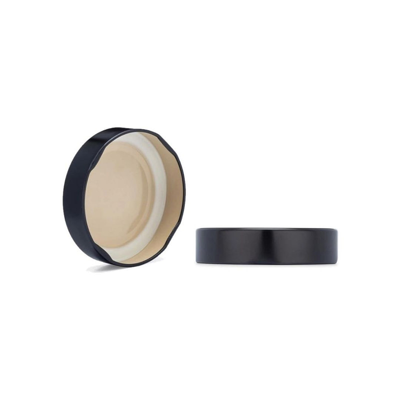 Black lids for flint jars 212 ml